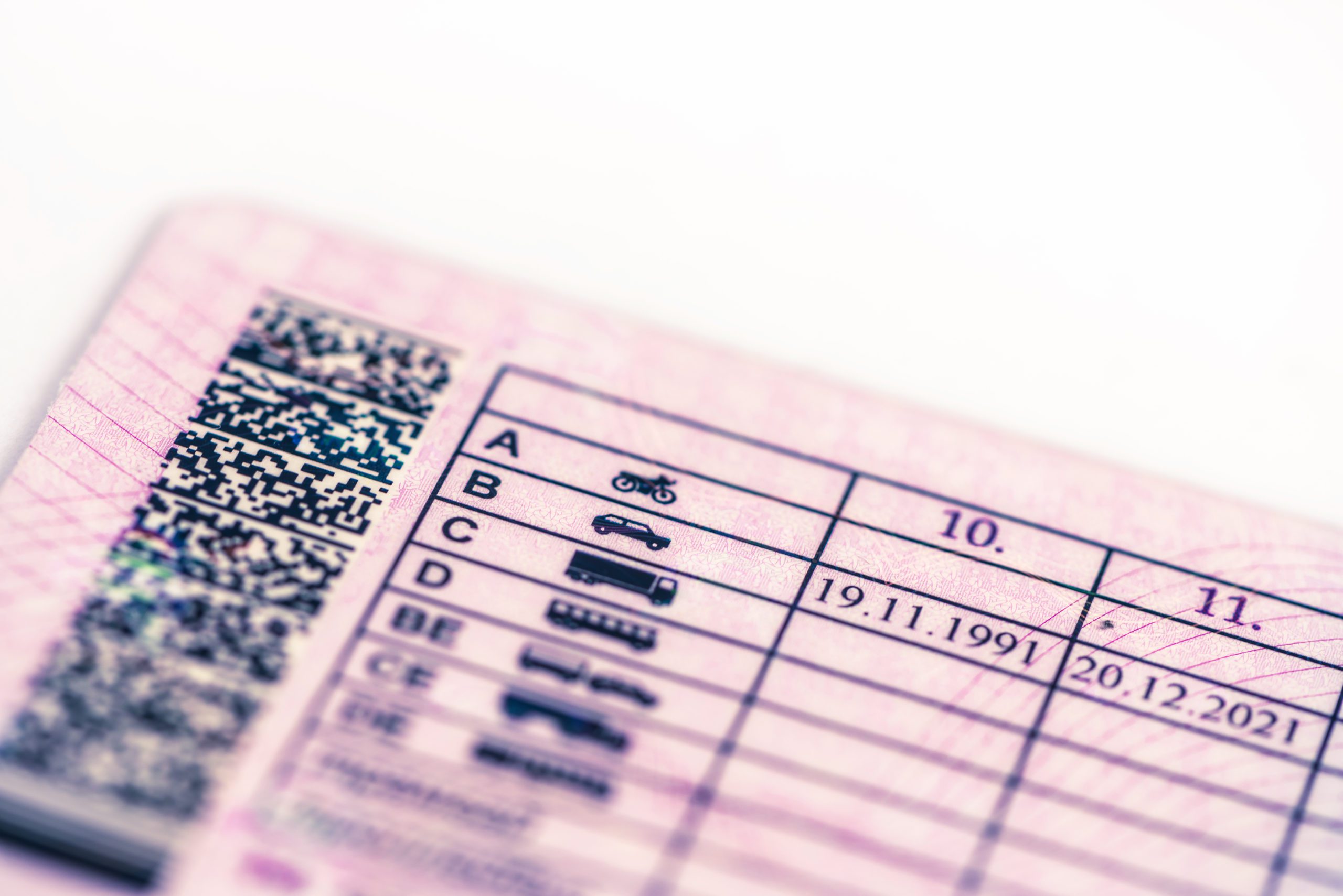 The,Driver-license;,Categories Carnet de conducir
